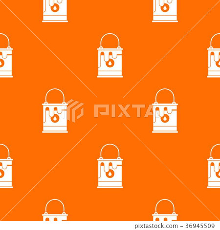 Bucket with paint pattern seamless 36945509
