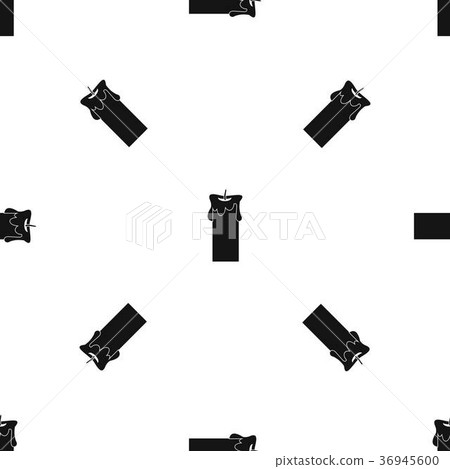 Big candle pattern seamless black Big candle pattern seamless black 36945600