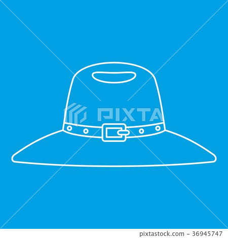 Hat icon, outline style 36945747