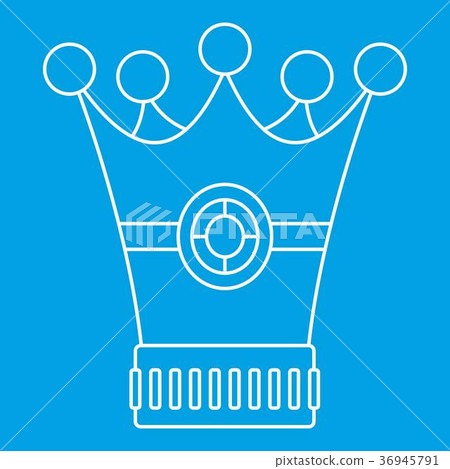 Medieval crown icon, outline style Medieval crown icon, outline style 36945791