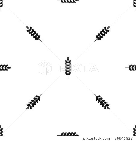 Big grain spike pattern seamless black 36945828