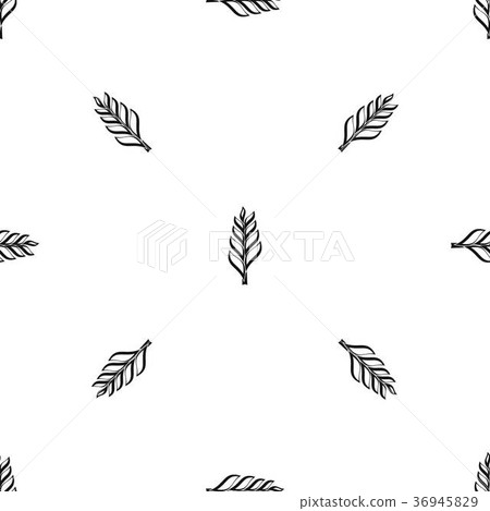 One spica pattern seamless black 36945829