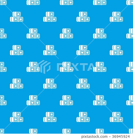 Hay bundles pattern seamless blue 36945924