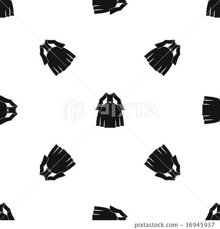 Princess dress pattern seamless black Princess dress pattern seamless black 36945937