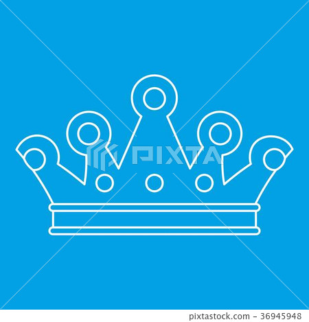 Royal crown icon, outline style 36945948