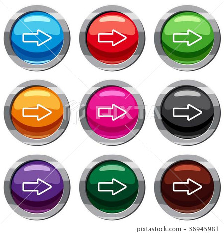 Cursor to right set 9 collection Cursor to right set 9 collection 36945981