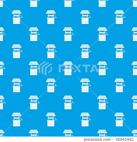 Water well pattern seamless blue Water well pattern seamless blue 36945982