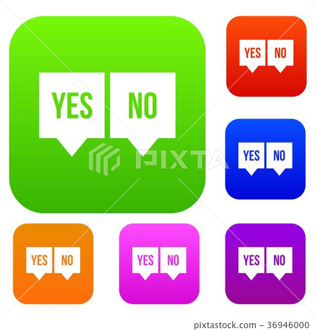 Signs of yes and no set collection Signs of yes and no set collection 36946000