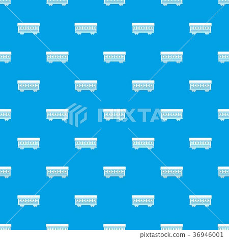 Passenger train car pattern seamless blue Passenger train car pattern seamless blue 36946001