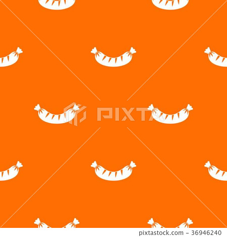 Grilled sausage pattern seamless 36946240