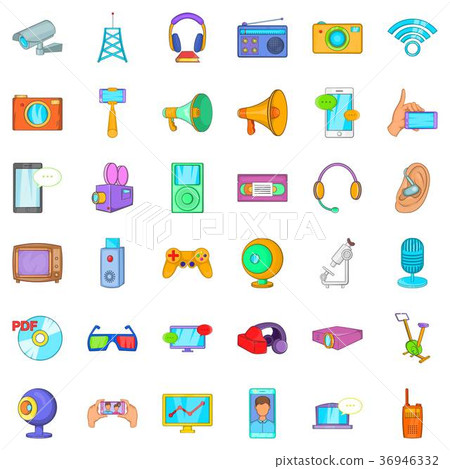 Good device icons set, cartoon style 36946332