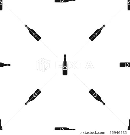 One bottle pattern seamless black One bottle pattern seamless black 36946383