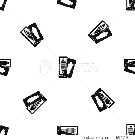 Mummy in sarcophagus pattern seamless black 36947103