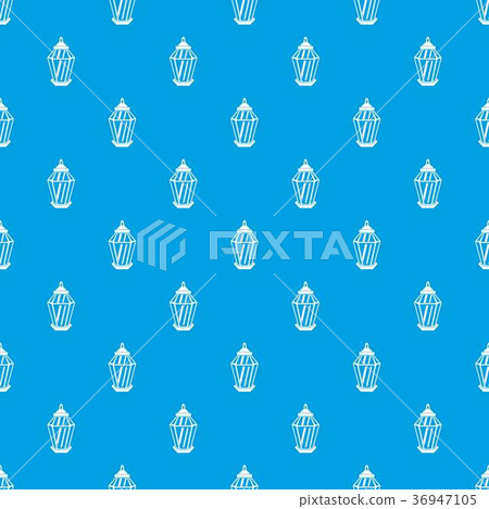 Arabic lantern pattern seamless blue Arabic lantern pattern seamless blue 36947105