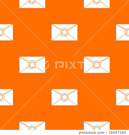 Envelope with wax seal pattern seamless Envelope with wax seal pattern seamless 36947260