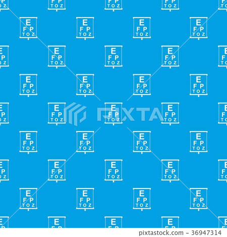 White placard with letters eyesight testing pattern seamless blue White placard with letters eyesight testing pattern seamless blue 36947314