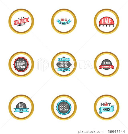 Offer icons set, cartoon style Offer icons set, cartoon style 36947344