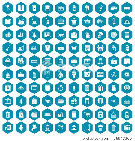 100 box icons sapphirine violet 36947369