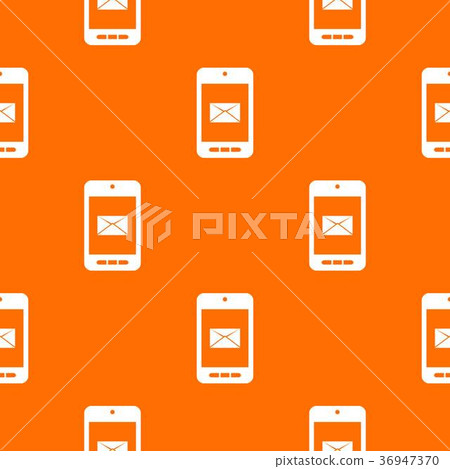 Smartphone with email symbol on the screen pattern seamless 36947370
