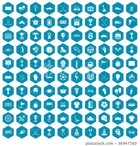 100 awards icons sapphirine violet 36947380