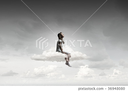 Little girl with bear 36948080