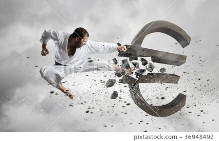 Karate man in white kimino Karate man in white kimino 36948492
