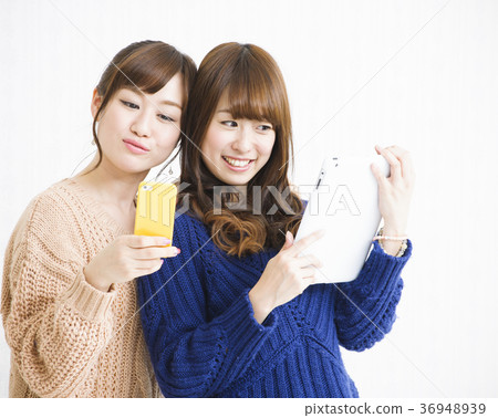 Female Young Female Friend 36948939