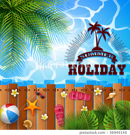 swimming pool, umbrella, with summer background swimming pool, umbrella, with summer background 36949148