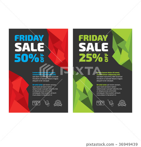 Friday Sale flayer template - Stock Illustration [36949439] - PIXTA