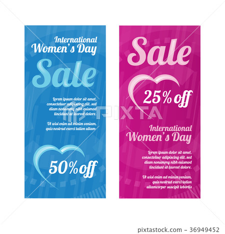 Women day sale banner set 36949452