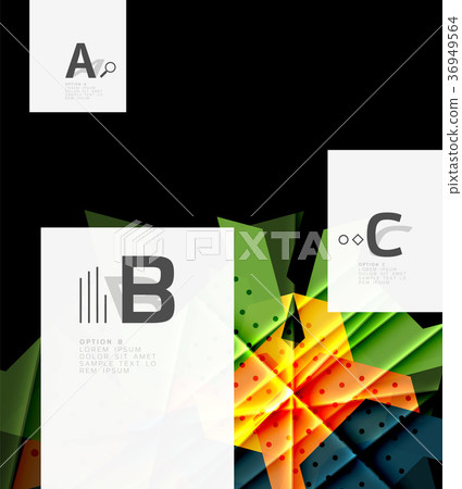 Colorful abstract shapes background 36949564
