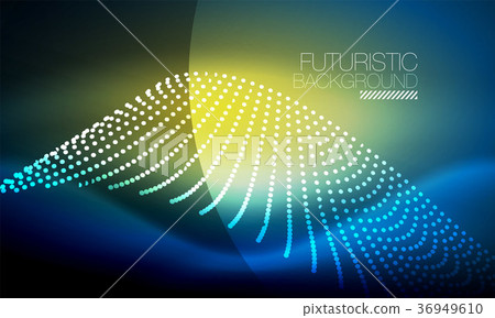 Smooth neon wave Smooth neon wave 36949610