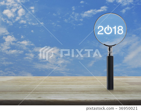 Business happy new year 2018 concept 36950021