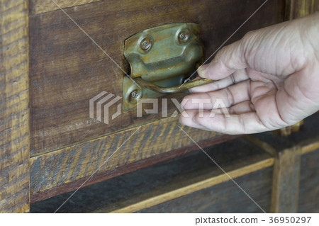 Old wooden box by hand look classic Old wooden box by hand look classic 36950297
