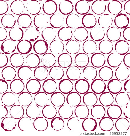 Red wine round stains seamless background 36952277