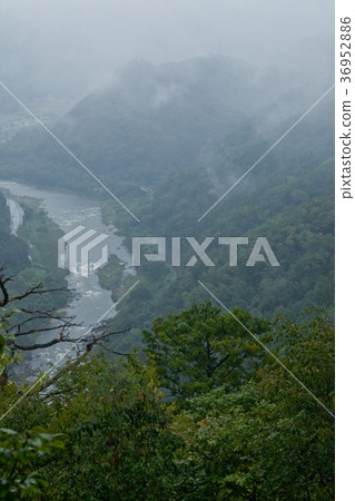 Rainy Kizugawa seen from Mt. Rainy Kizugawa seen from Mt. 36952886