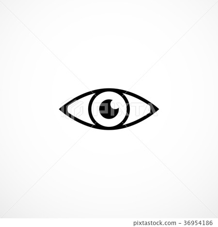 Simple eyeball sign Simple eyeball sign 36954186