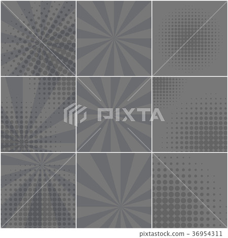 Monochrome backgrounds for retro speech bubbles 36954311