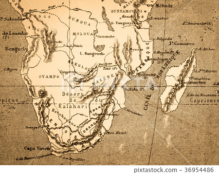 Old Map Africa Old Map Africa 36954486
