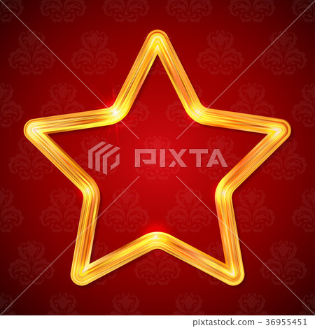 Abstract glow golden star frame. Luxury template Abstract glow golden star frame. Luxury template 36955451