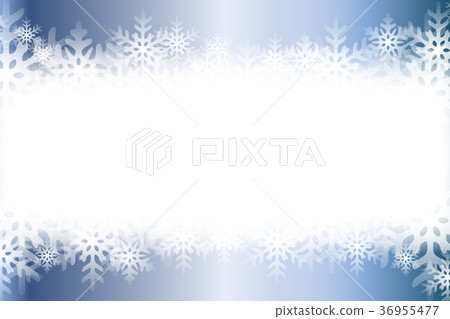 Background material, blur, soft focus, snowflake, ice, winter scene, copy space. 36955477
