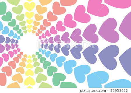 Background material, heart mark, pattern, pattern, cute, colorful, rainbow, rainbow color, happy, image Background material, heart mark, pattern, pattern, cute, colorful, rainbow, rainbow color, happy, image 36955922