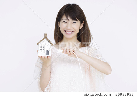 Young woman saving Young woman saving 36955955