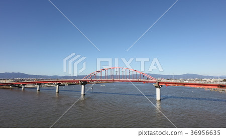Nitta Ohashi De Reke Guideline (Wakatsu Port Guideline) Okawa City, Fukuoka Prefecture (at high tide) Nitta Ohashi De Reke Guideline (Wakatsu Port Guideline) Okawa City, Fukuoka Prefecture (at high tide) 36956635