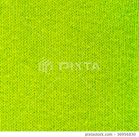Green knitted fabric texture abstract background. 36956830