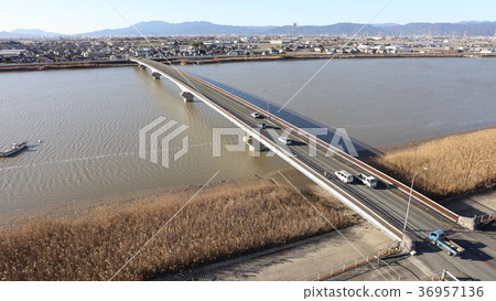 福岡縣大川市的築後大橋(築後川)築後川 福岡縣大川市的築後大橋(築後川)築後川 36957136