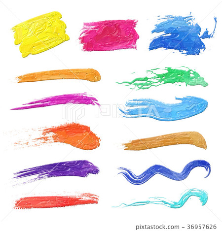 Fresh and delicate, finely hand-painted pencils, white background Fresh and delicate, finely hand-painted pencils, white background 36957626