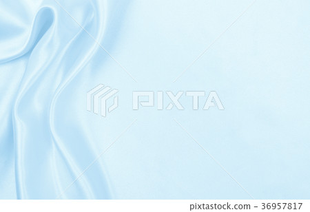 Smooth elegant blue silk or satin luxury cloth  36957817