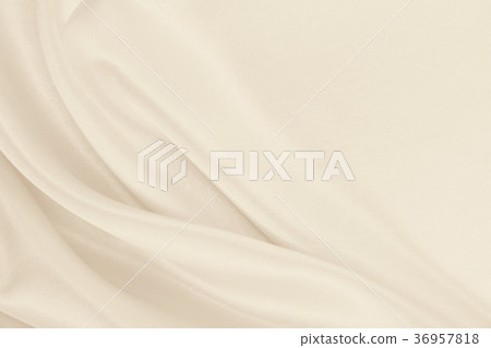 Smooth elegant golden silk or satin luxury cloth  36957818