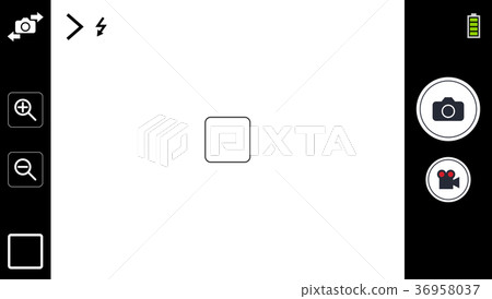 Modern smartphone camera focusing screen 36958037